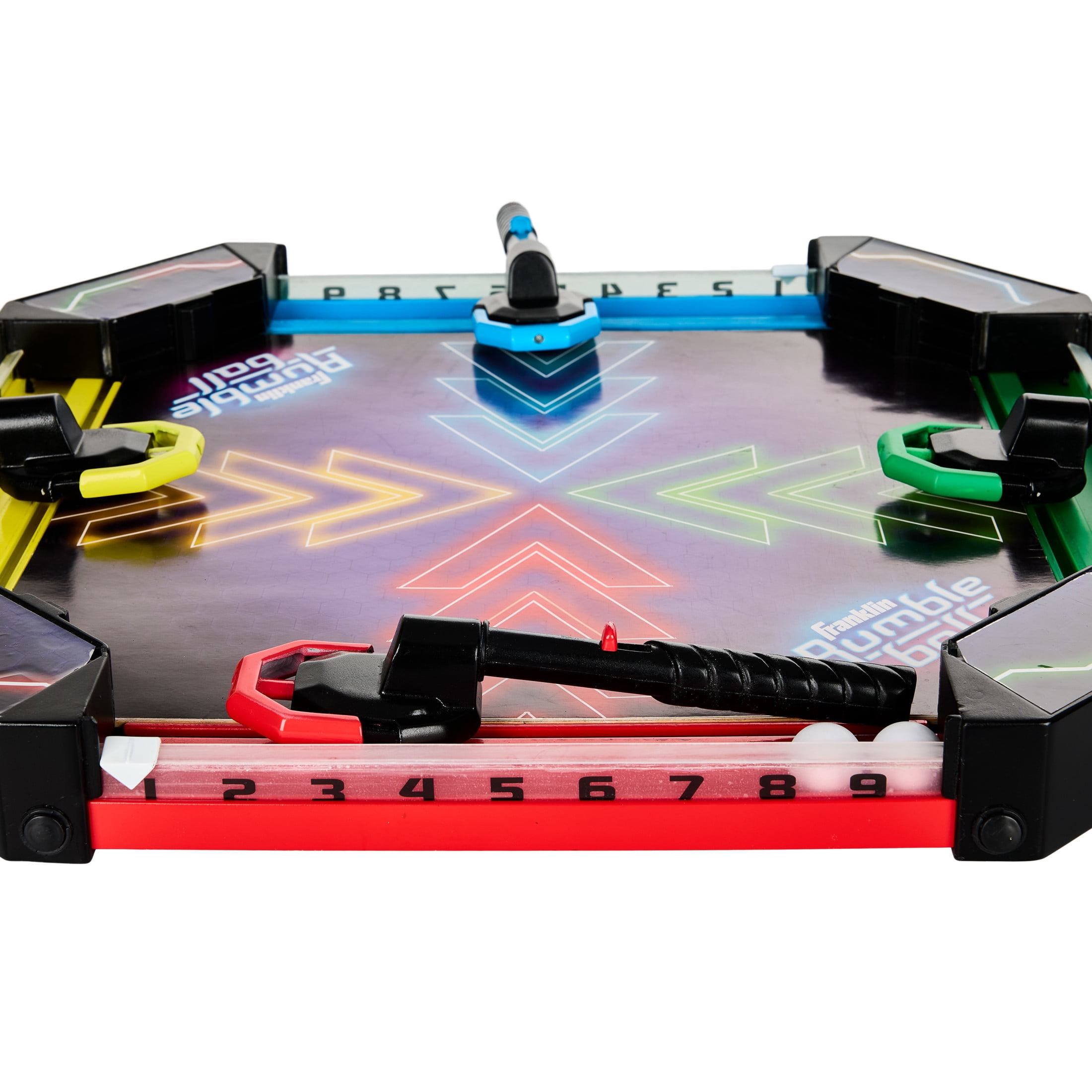 Franklin Sports Rumbleball Table Top Board Game - Fast Action Team or Solo Pinball Play - Fun Indoor Game for Kids + Adults - 1 to 4 Players - Ages 6+