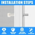 Easy Install Window Screen Fastener Clips Strong Aluminum Screen Spring ...