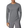 thumbnail image 2 of CUSTG Men Tshirts Long Sleeve Workout Shirt Wicking Athletic Tops For Gym Running Training And Outdoor Activities O-Neck Boho Solid Color Summer T-Shirts, 2 of 5