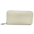 thumbnail image 1 of Pre-Owned Hermes Silk'in Azap Long Women's Epsom Leather Long Wallet (bi-fold) Cream (Good), 1 of 14