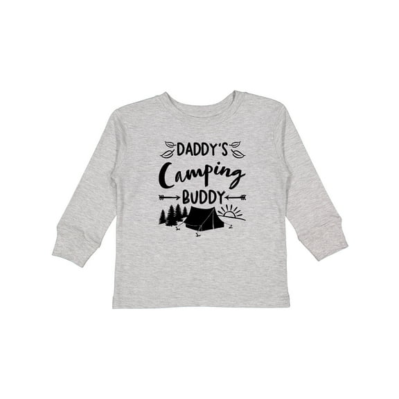 Inktastic Daddys Camping Buddy Boys or Girls Long Sleeve Toddler T-Shirt