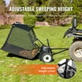 thumbnail image 3 of KFFKFF 52" Lawn Sweeper, Tow-Behind, 26 cu.ft. Capacity, Durable Grass and Leaf Collector with Dump Rope, Height Adjustable for Efficient Debris Collection, 3 of 9