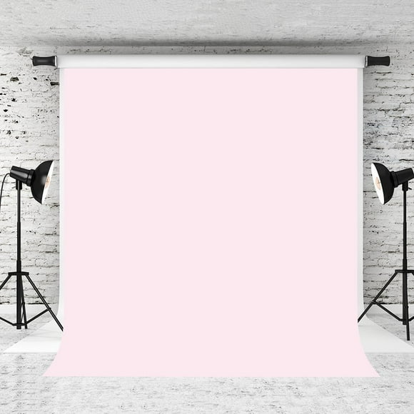 YUSDECOR 5x7ft Pure Pink Backdrop Light Pink Solid Color Background Photo Studio Props