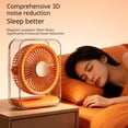 thumbnail image 6 of USB Rechargeable Transparent Desktop Mini Fan,multi angle adjustable wind direction,low mute steady airflow,safety dense grille table cooler circulate air for workstation bedroom dorm daily cooling, 6 of 9