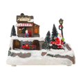 thumbnail image 1 of Navidad nieve ciudad hadas jardín muñeco casa cotter figurine luminoso casa ornamentos led decoración villa para el dormitorio casero vacaciones patio Papá Noel DYNWAVEMX Escultura de la ciudad de la nieve, 1 of 5