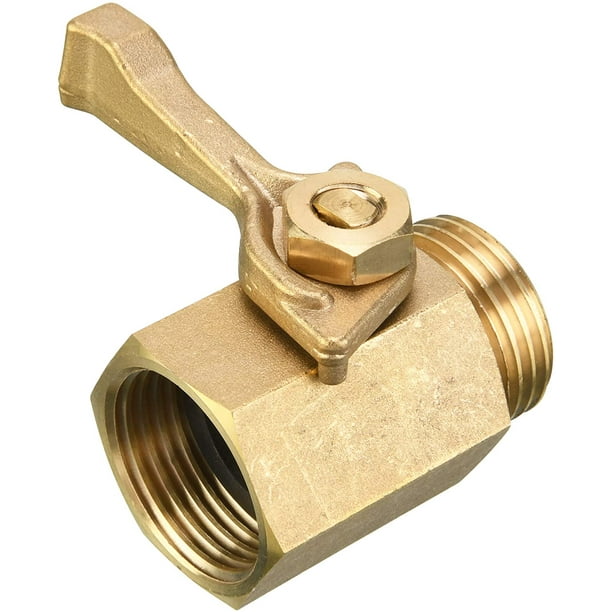 Super Heavy Duty 3/4" Brass Shut Off Valve Garden Hose Shut Off Valve