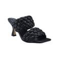 thumbnail image 3 of MARC FISHER Womens Black Padded Braided Toree Square Toe Slip On Heeled Sandal 8.5 M, 3 of 3