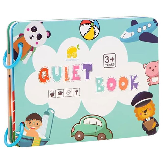 Ounissouiy Libro de cuentos educativos para niños, juguetes interactivos para padres en edad preescolar, de enseñanza para practicar, Juguetes Educativos Vida diaria