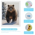 thumbnail image 3 of Diamond Art Kits for Adults, Bear In Snowy Forest Path 5D Diamond Painting Kits for Adults Beginners, DIY Full Drill Diamond Painting, Gem Art and Crafts 12x16, 3 of 7