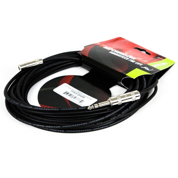RapcoHorizon 1/4" TRS Male to 1/8" TRS Female Headphone Extension Cable, 25-foot
