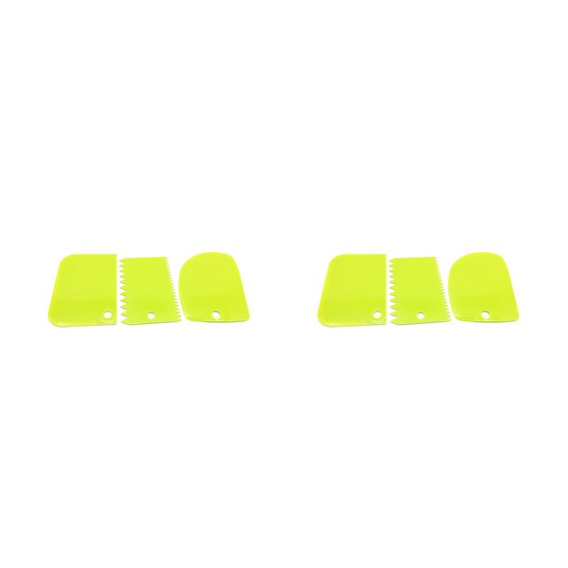 Yuarrent 3 Piezas Raspador para hornear Postre DIY Pastel Más Pastelería Fondant Decoración Herramientas de glaseado Reemplazo Type2 NO2