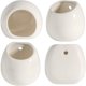 thumbnail image 5 of Juego de 2 macetas de cerámica blanca de 10 cm para montar en la pared, decoración de pared para sala de estar, hogar, jardín, fiesta de noche, Navidad y regalo creativo ideal para decoración Dontodent Kuyhfg Sin marca, 5 of 5