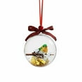 thumbnail image 5 of 3D Christmas Ornament with Bird Inside Snow Globe Effect Hanging Decor Musical Holiday Decoration for Xmas Tree（B), 5 of 5