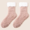 thumbnail image 2 of HNMKIU Thermal Knee High Lined Socks Non Winter Warm Sleep Footwear For Indoor Home Comfort And Cozy Soft Floor Grip Coffee,One Size, 2 of 5