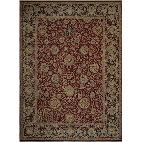Wali Terrance Burgundy/Navy Rug, 9'0" x 12'3"