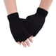 thumbnail image 2 of Qarigey Guantes negros versátiles de medio dedo para ropa deportiva y ropa informal, guantes sin dedos para montar guantes y mitones, 2 of 6
