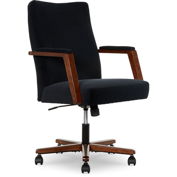 Finch Neo One Ergonomic Mid Back Office Chair in Soft Velvet Upholstery Black