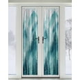 thumbnail image 2 of Teal Mountain Blackout Curtains, French Door Curtains for Door Window, Misty Forest Nature Woodland Pine Tree Landscape Privacy Drapery for Patio/Sidelight Doors, 1 Panel with Tieback, 25 x 72 Inches, 2 of 6