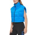 thumbnail image 2 of Calvin Klein Women's Cropped Mock-Neck Zip-up Vest Neon Blue Size XXL MSRP $80, 2 of 3
