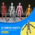 thumbnail image 4 of T13 Action Figure - 13 Action Figure - 3D Robot Figure - N13 Action Figure - Dummy 13 Action Figure - 3D Printed Action Figure Dummy 13 - Lucky 13 Action Figure - Assembly Required, Yellow, 4 of 8