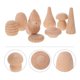 thumbnail image 5 of Wooden Toys Wooden Sculpture for Painting 18Pcs Beige DIY Toy, 5 of 5