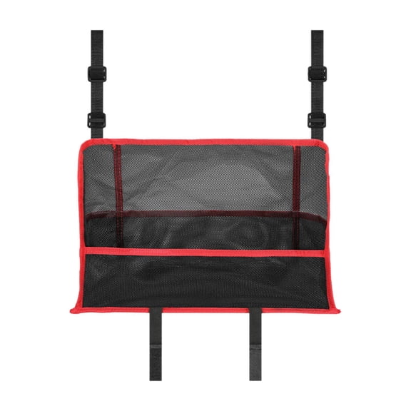 lacooooppia Car Storage Organizer between Front Seats Handbag Holder Universal Automotive Accessories Barrier of Backseat Kids Net Pocket Red