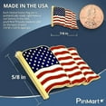 thumbnail image 5 of PinMart Made in the USA Patriotic Proudly Made in USA Button Pins, Silver, 10-Piece Pack of Unisex Metal Lapel Pins, 5 of 5