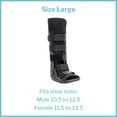 thumbnail image 4 of McKesson Standard Walking Boot Surgical Shoe, Non-Air, Either Foot - Adult, Size Large, 1 Ct, 4 of 10
