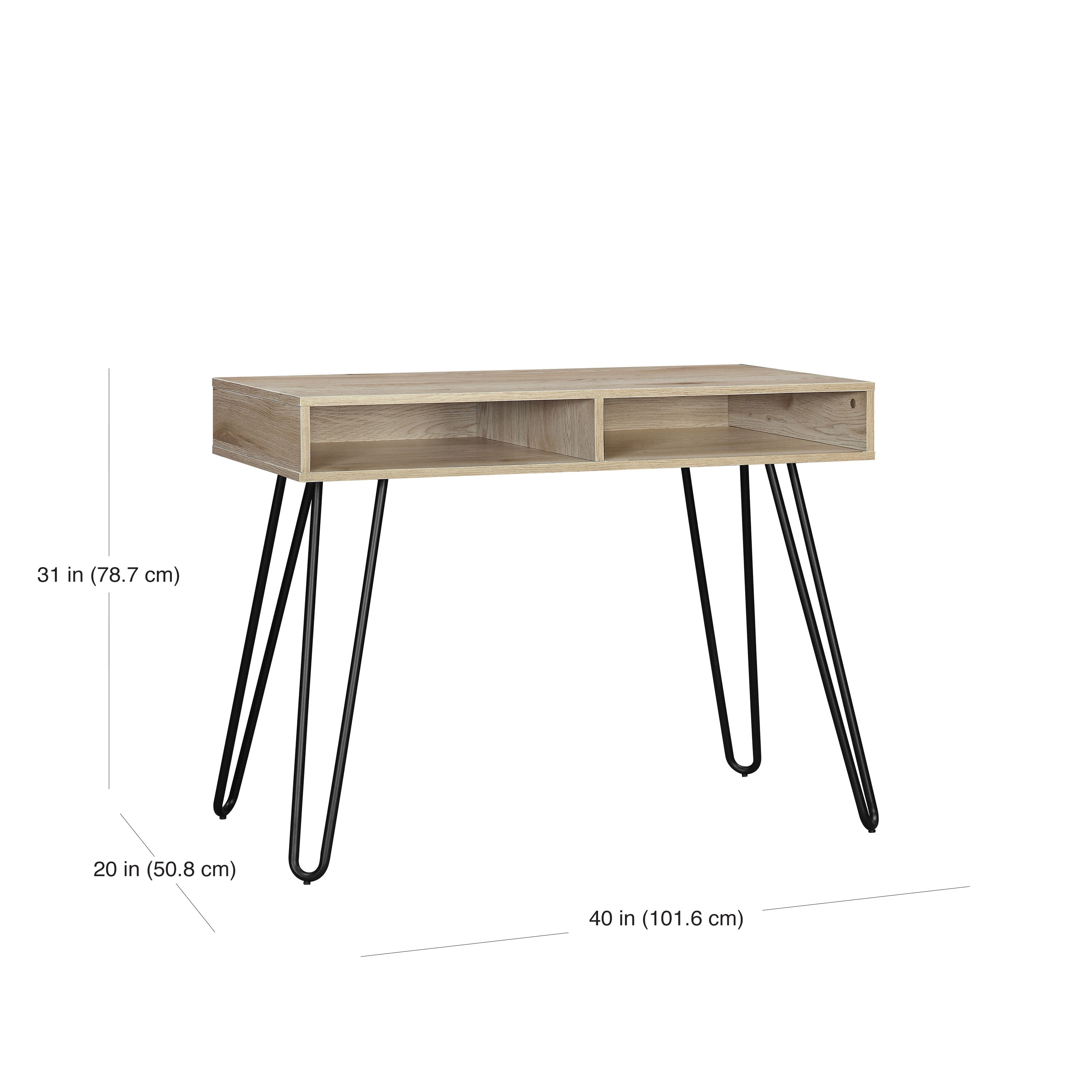 Mainstays Hairpin Writing Desk, Multiple Finishes