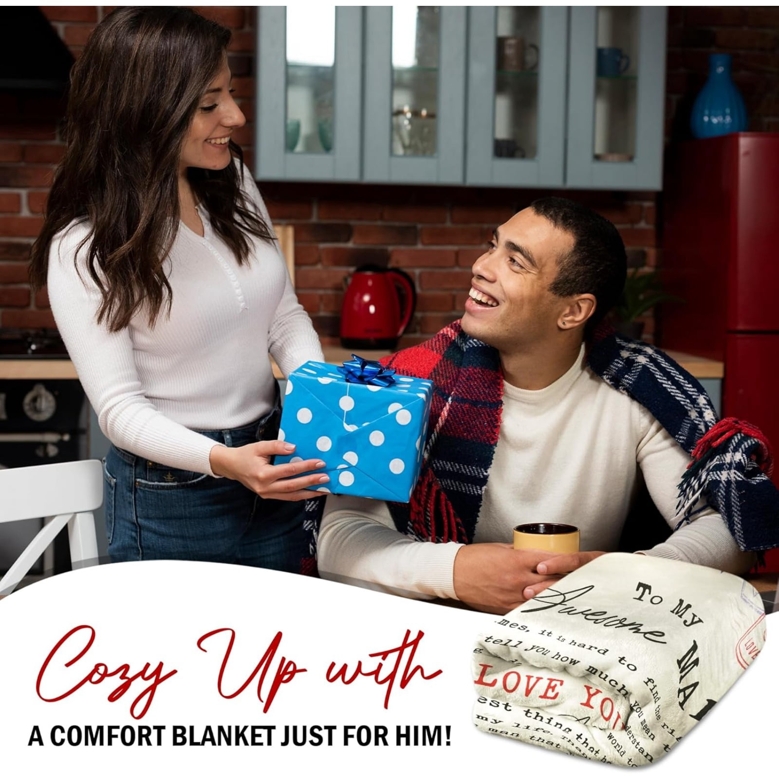 50x60in Anniversary Wedding Gifts for Women - I Love You More Soft Fleece Throw Blanket - Birthday Gifts for Girlfriend Boyfriend Him Her, Wife Husband Gift Ideas, Couple Blanket