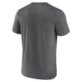 thumbnail image 3 of Men's Logo Athletic Heather Charcoal San Antonio Spurs Block Practice Performance T-Shirt, 3 of 3