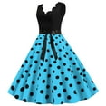 Clearance Plus Size Dress,Women Vintage Summer Dot Print Sleeveless