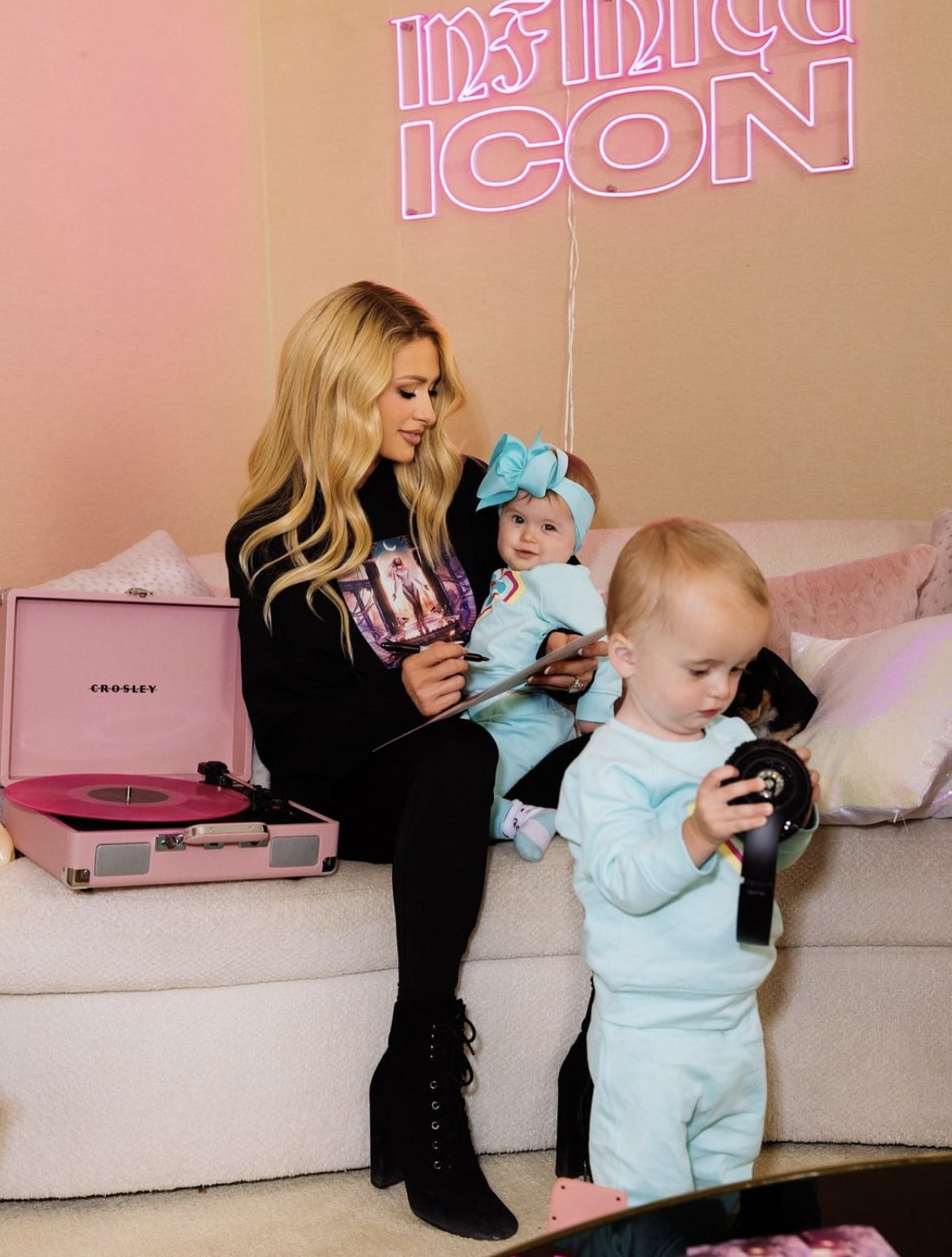 Paris Hilton x Monica + Andy Organic Cotton Baby Crewneck Sweatshirt, Sizes 0/3 Months-5T