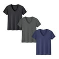 thumbnail image 6 of Womens V Neck Short Sleeve T Shirts Summer Tops 2026 Casual Loose Tees Trending Now S-3XL, 6 of 9