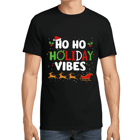 Christmas Men's & Big Men's Graphic Tee 100% Cotton T-Shirt, Sizes S-3XL