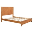 thumbnail image 3 of Solid Wood Bed Frame,Queen Platform Bed Frame with Headboard,Tall Headboard Natural Wood Bed ,No Box Spring Needed,Natural, 3 of 6