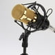 thumbnail image 4 of Micrófono de condensador para podcasting de computadora, , grabación de , Skype, Stream, Broadcasting con soporte para de mes Negro, 4 of 9