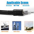 Sea-Dog Chrome Coax Antenna Cable Outlet – 5/16" For RG8X, #426042-1