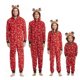 thumbnail image 1 of Conjuntos a juego con estampado de alce navideño para adultos y niños, peleles bonitos con capucha y cremallera, monos con apariencia familiar, novedad de 2023, 1 of 4