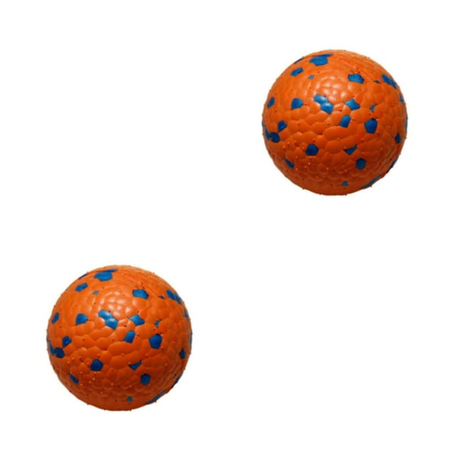 Greeniant Juguete de rugby para perros con rebote irregular y ETPU para juegos interactivos Pelotas de juguete resistentes a mordeduras Naranja naranja azul 7cm 2Conjunto