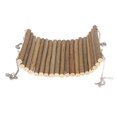 thumbnail image 4 of Wooden Swing, Cute Natural Hamster Wooden Swing Easy Installation Resting Platform With Hanging Chain For Parrots For Gerbils For Rats, 4 of 8