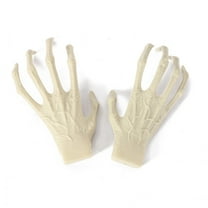 SDJMa Halloween Skeleton Decoration, 1 Pairs Halloween Skull Witch Hands for Halloween Party Supplies Haunted House Layout Props