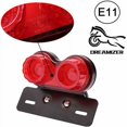 thumbnail image 3 of Luz trasera de freno universal para motocicleta, 40 LED, doble luz de freno, indicadores de señal de giro, luz de circulación con soporte para matrícula para motocicleta de calle,, 3 of 5