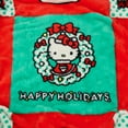 thumbnail image 4 of Hello Kitty Holiday Hugs Sanrio Kids Silk Touch Throw Blanket, 50 x 70 inches Red and Green, 4 of 6