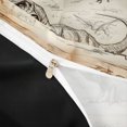 thumbnail image 4 of Homewish Woodland Dinosaur Twin Duvet Cover,Minimalist Sketch Dino Twin Bedding,Brown,Black Reversible,2 Pieces,1 Duvet Cover and 1 Pillowcase, 4 of 6