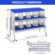 thumbnail image 4 of QinaQin Caja nido para gallinas de 6, 8 o 10 compartimentos con patas de soporte, diseño fácil de limpiar e instalar para proteger huevos, 4 of 7