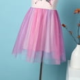 thumbnail image 6 of Bellafa Little Girls Sequin Tulle Dresses Princess Flutter Sleeve Tutu Dress For 2-8Y Toddler Girl Casual Party Dress, 6 of 7