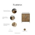 thumbnail image 5 of Water Creation Westin 30 In. Single Sink Whitebrook Quartz Countertop Bath Vanity, 5 of 19