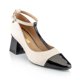 thumbnail image 3 of Zapatilla pulsera piel Combinación ivory and black PIKIKI beige 22, 3 of 5