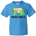thumbnail image 3 of Inktastic Montana Lake and Trees in Bear Silhouette Youth T-Shirt, 3 of 5